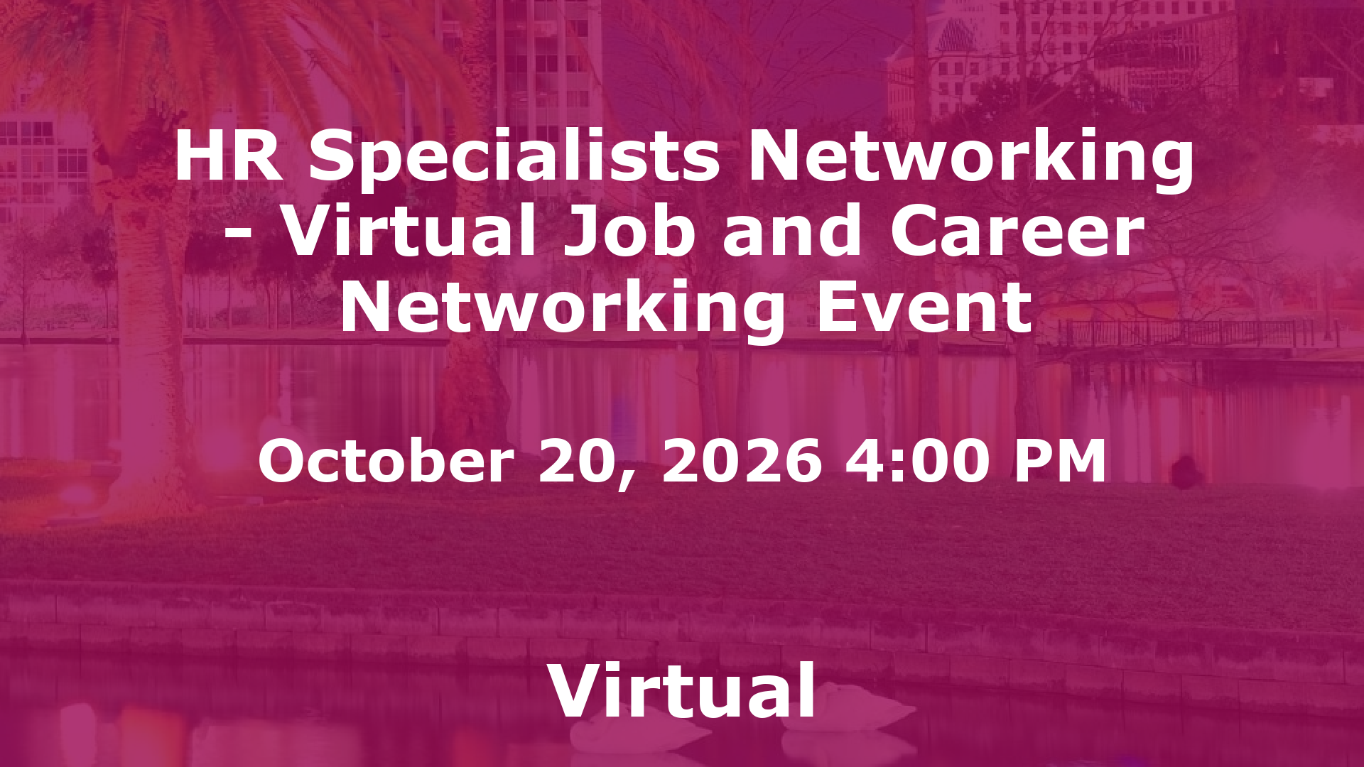 HR Specialists Networking - Virtual Job and Career Networking Event event image